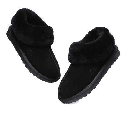 TARRAMARRA Premium Sheepskin Wool Ankle Slipper Unisex Hana-Slippers-PEROZ Accessories