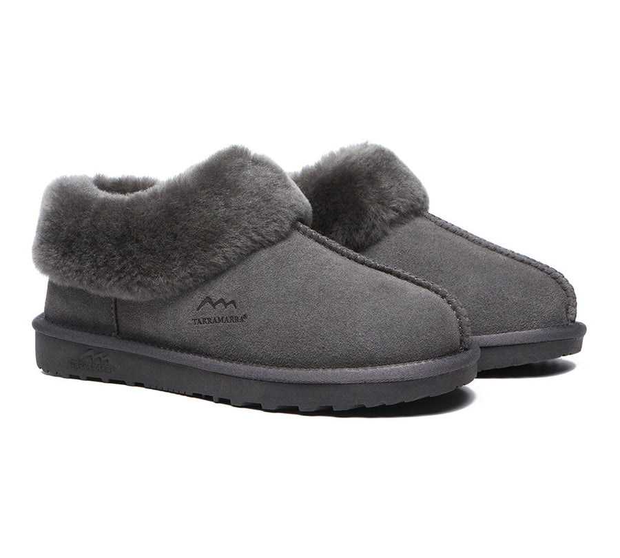 TARRAMARRA Premium Sheepskin Wool Ankle Slipper Unisex Hana-Slippers-PEROZ Accessories