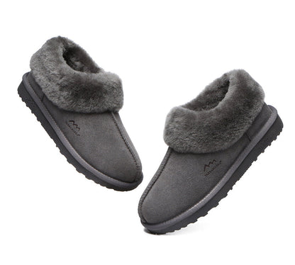 TARRAMARRA Premium Sheepskin Wool Ankle Slipper Unisex Hana-Slippers-PEROZ Accessories