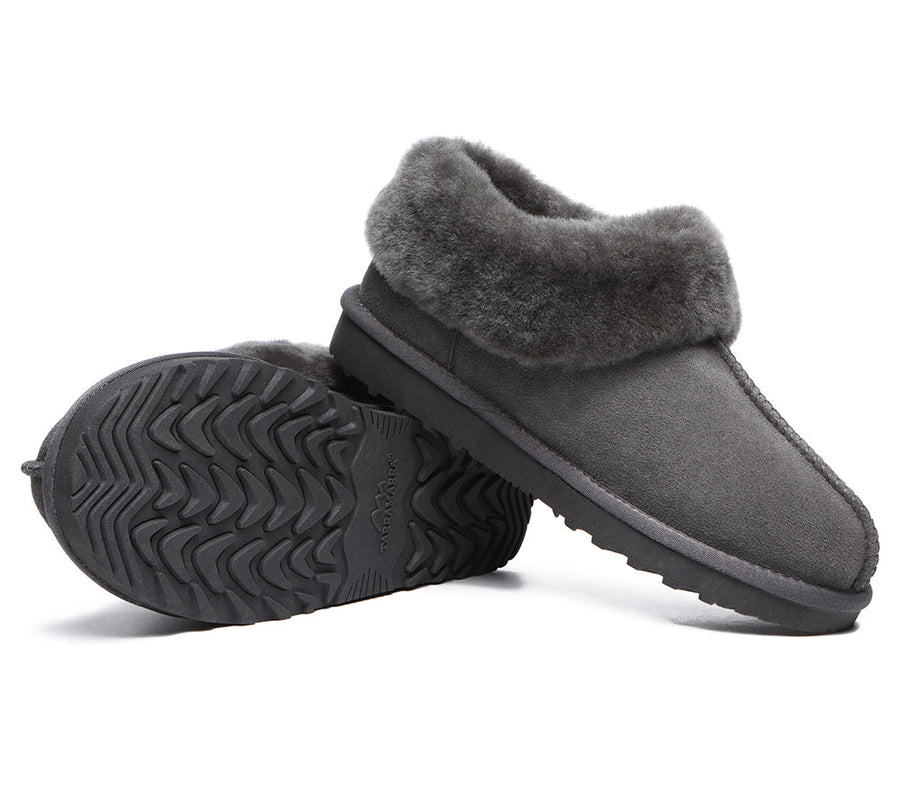 TARRAMARRA Premium Sheepskin Wool Ankle Slipper Unisex Hana-Slippers-PEROZ Accessories