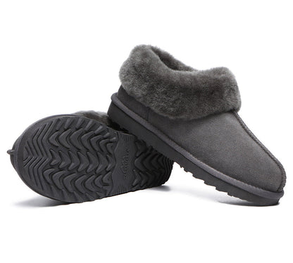 TARRAMARRA Premium Sheepskin Wool Ankle Slipper Unisex Hana-Slippers-PEROZ Accessories