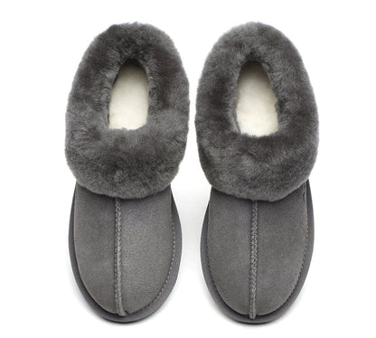 TARRAMARRA Premium Sheepskin Wool Ankle Slipper Unisex Hana-Slippers-PEROZ Accessories