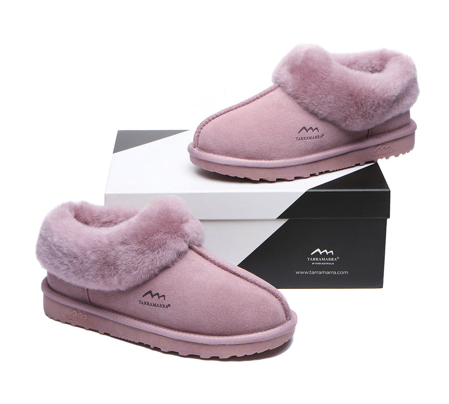 TARRAMARRA Premium Sheepskin Wool Ankle Slipper Unisex Hana-Slippers-PEROZ Accessories