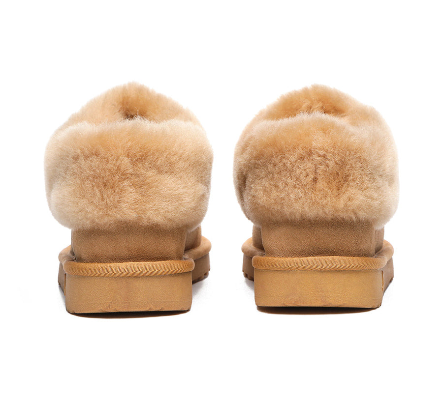 TARRAMARRA Premium Sheepskin Wool Ankle Slipper Unisex Hana-Slippers-PEROZ Accessories