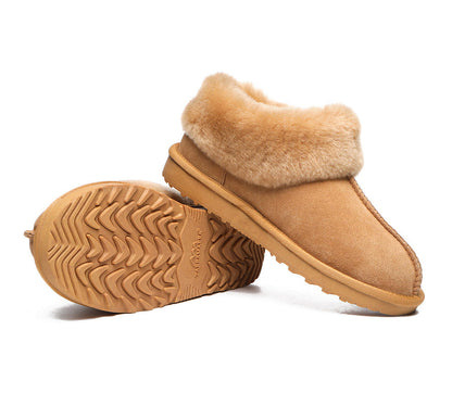 TARRAMARRA Premium Sheepskin Wool Ankle Slipper Unisex Hana-Slippers-PEROZ Accessories