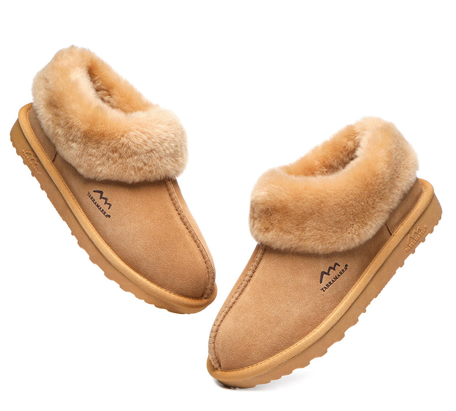 TARRAMARRA Premium Sheepskin Wool Ankle Slipper Unisex Hana-Slippers-PEROZ Accessories