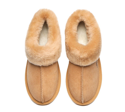 TARRAMARRA Premium Sheepskin Wool Ankle Slipper Unisex Hana-Slippers-PEROZ Accessories