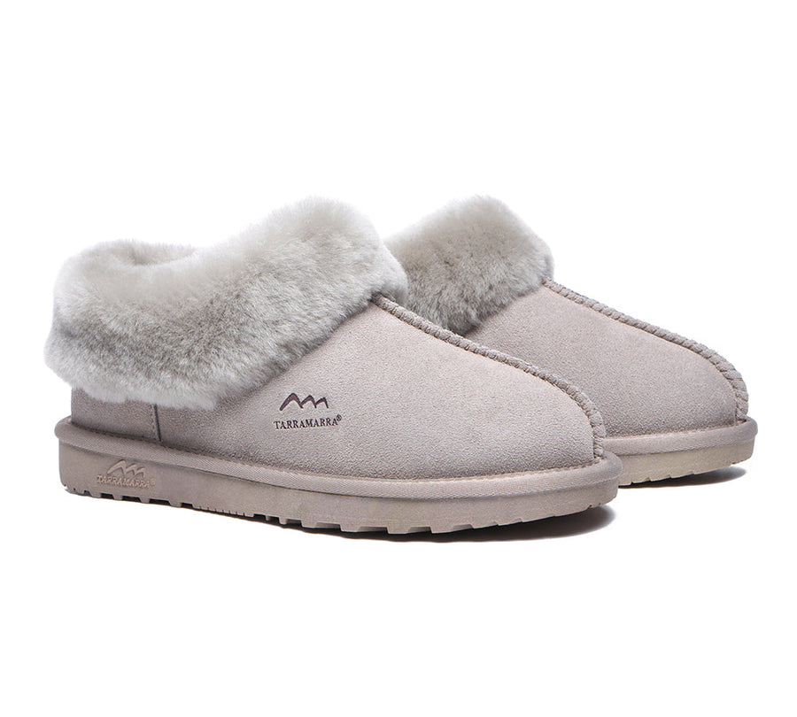 TARRAMARRA Premium Sheepskin Wool Ankle Slipper Unisex Hana-Slippers-PEROZ Accessories