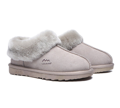 TARRAMARRA Premium Sheepskin Wool Ankle Slipper Unisex Hana-Slippers-PEROZ Accessories