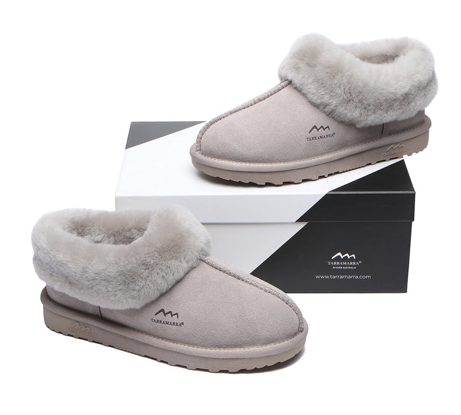 TARRAMARRA Premium Sheepskin Wool Ankle Slipper Unisex Hana-Slippers-PEROZ Accessories