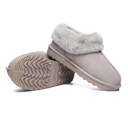 TARRAMARRA Premium Sheepskin Wool Ankle Slipper Unisex Hana-Slippers-PEROZ Accessories