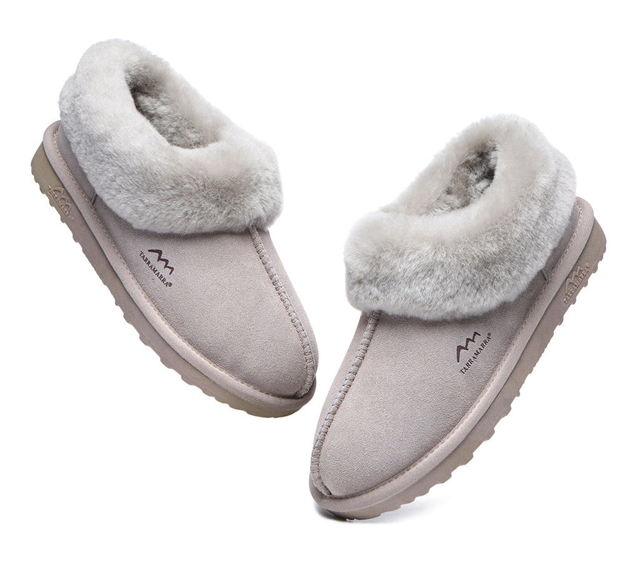 TARRAMARRA Premium Sheepskin Wool Ankle Slipper Unisex Hana-Slippers-PEROZ Accessories