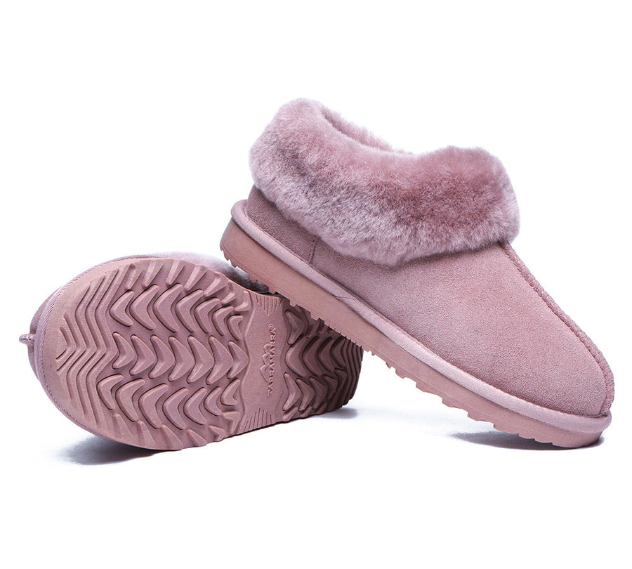 TARRAMARRA Premium Sheepskin Wool Ankle Slipper Unisex Hana-Slippers-PEROZ Accessories