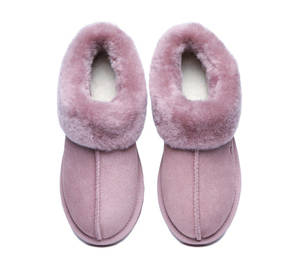 TARRAMARRA Premium Sheepskin Wool Ankle Slipper Unisex Hana-Slippers-PEROZ Accessories
