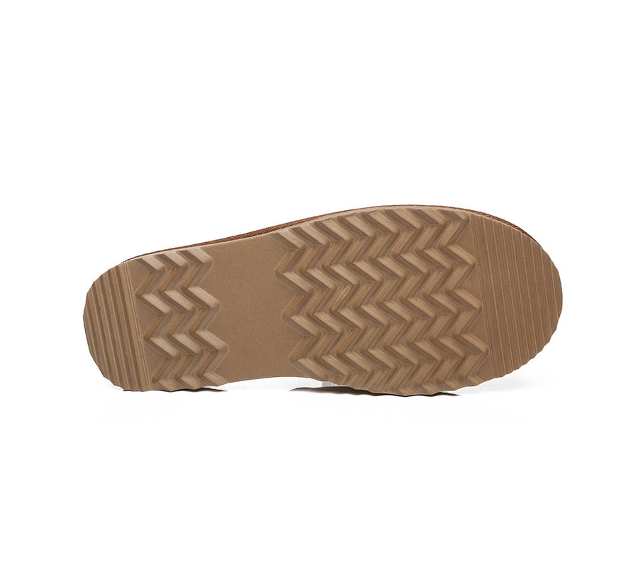 Australian Shepherd UGG Men Scuff Australian Made DoubleFace Sheepskin Water Resistant Slipper-Slippers-PEROZ Accessories