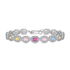 Anyco Bracelet Sparkling 925 Sterling Silver Bracelet Jewelry Set Cubic Zirconia Colorful Pink Stone Diamond Tennis Bracelets Women-Bracelets-PEROZ Accessories
