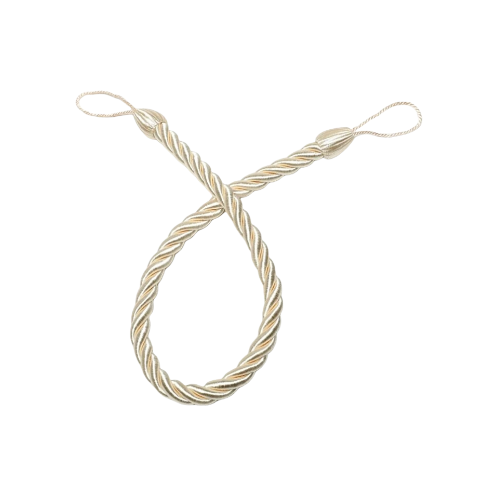 Anyhouz Curtain Tie Beige Simple Curtain Tieback Handmade Rope Buckle Home Decor Curtains-Curtain Tie-PEROZ Accessories