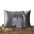 Anyhouz Pillowcase 50x90cm Dark Gray Natural Mulberry Silk For Comfortable And Relaxing Home Bed-Pillowcases-PEROZ Accessories