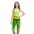 Anyhouz Salon Barber Apron Green 3 Pockets Fashion Cross-back Adjustable Waterproof Ideal for Hair Stylist-Aprons-PEROZ Accessories