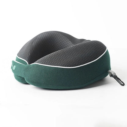 Anypack Neck Pillow Green Memory Cotton U-shaped Comfortable Sleep Headrest-Neck Pillow-PEROZ Accessories