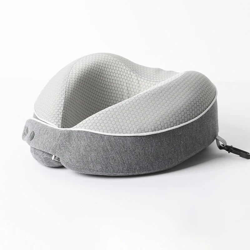 Anypack Neck Pillow Grey Memory Cotton U-shaped Comfortable Sleep Headrest-Neck Pillow-PEROZ Accessories