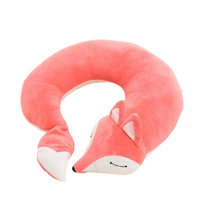 Anypack Neck Pillow Pink Fox Creative Cartoon U-Shaped Cute Comfortable Sleep Headrest-Neck Pillow-PEROZ Accessories