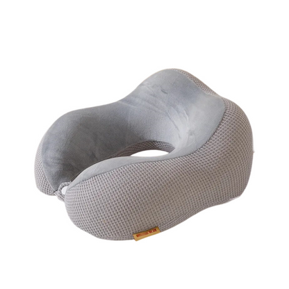 Anypack Neck Pillow Light Gray Memory Foam Slow Rebound Comfortable Sleep Headrest-Neck Pillow-PEROZ Accessories