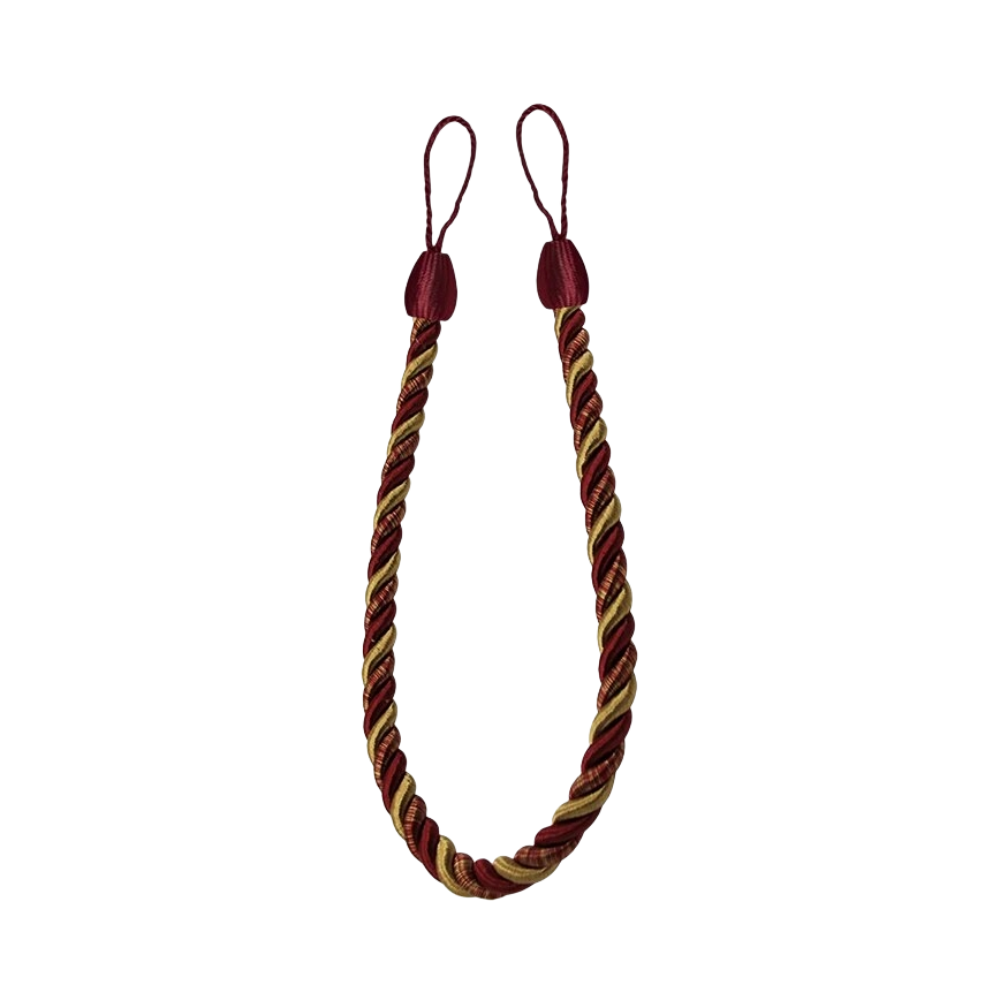 Anyhouz Curtain Tie Red Gold Simple Curtain Tieback Handmade Rope Buckle Home Decor Curtains-Curtain Tie-PEROZ Accessories