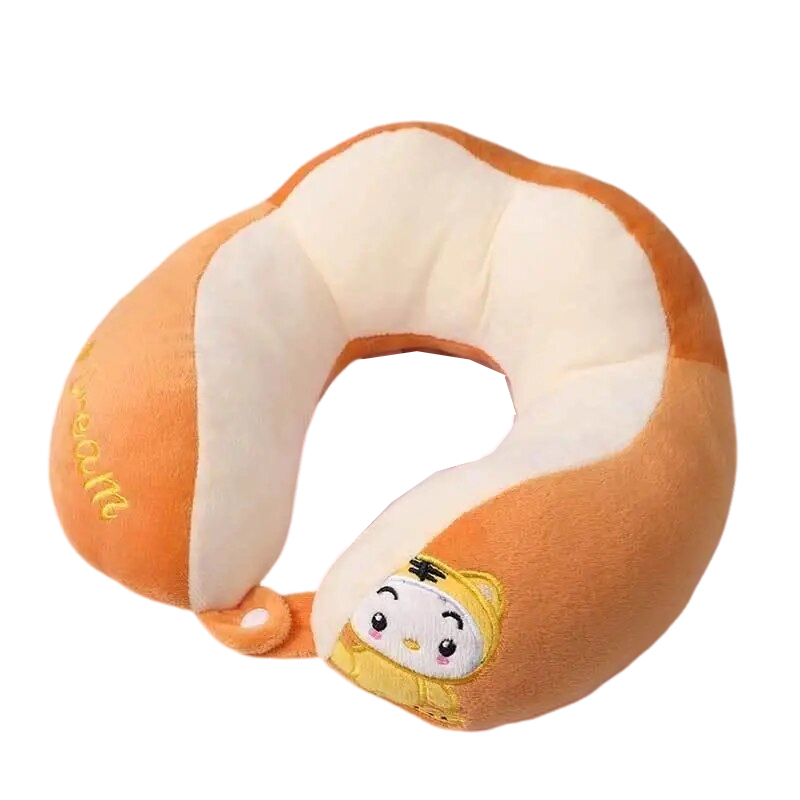 Anypack Neck Pillow Orange Cartoon Cute U-Shaped Comfortable Sleep Headrest-Neck Pillow-PEROZ Accessories