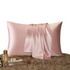 Anyhouz Pillowcase 51x66cm Pink Set with Eye Mask Natural Mulberry Silk for Comfortable and Relaxing Home Bed-Pillowcases-PEROZ Accessories