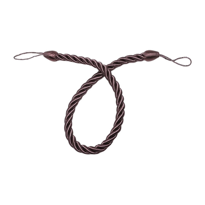 Anyhouz Curtain Tie Dark Brown Simple Curtain Tieback Handmade Rope Buckle Home Decor Curtains-Curtain Tie-PEROZ Accessories