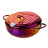 Anygleam Frying Pan Rainbow no.3 Stainless Steel Thermometer Kitchen Utensils Tempura Fryer Pan Temperature Control Fried Cooking Tools-Pots-PEROZ Accessories