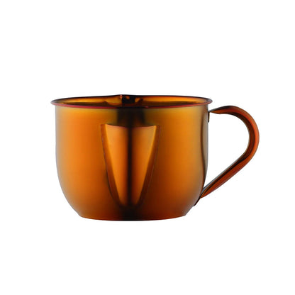 Anygleam Cookware Pot 1000ML Orange Cooking Soup Oil Flter Stainless Steel Gravy Oil Water Fat Golden Separator Bowl Kitchen Tools-Pots-PEROZ Accessories