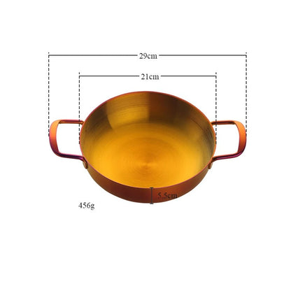 Anygleam Stock Pot Rainbow no.3-S Stainless Steel HotPot Without Lid Single-Layer Cooking Soup Noodle Sea Food Home Kitchen Restaurant Tools-Pots-PEROZ Accessories
