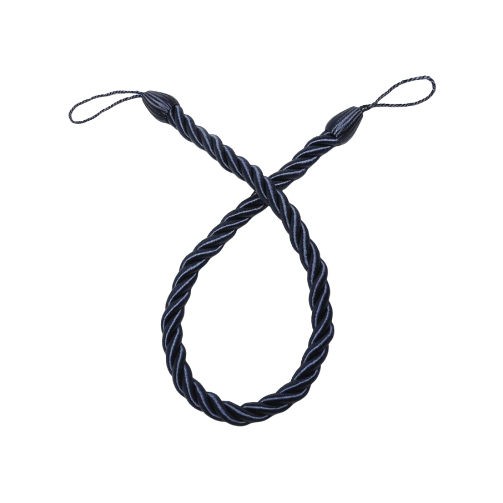 Anyhouz Curtain Tie Royal Blue Simple Curtain Tieback Handmade Rope Buckle Home Decor Curtains-Curtain Tie-PEROZ Accessories