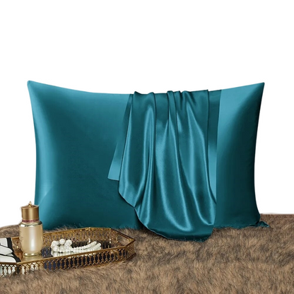 Anyhouz Pillowcase 50x90cm Teal Natural Mulberry Silk For Comfortable And Relaxing Home Bed-Pillowcases-PEROZ Accessories
