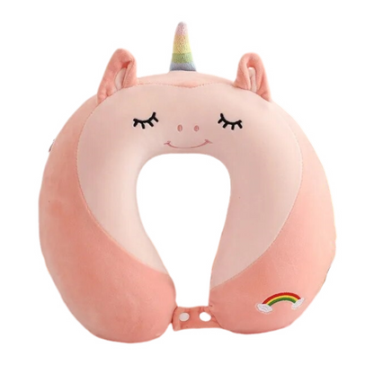 Anypack Neck Pillow Unicorn Cartoon Memory Cotton U-shaped Soft Fluffy Comfortable Sleep Headrest-Neck Pillow-PEROZ Accessories