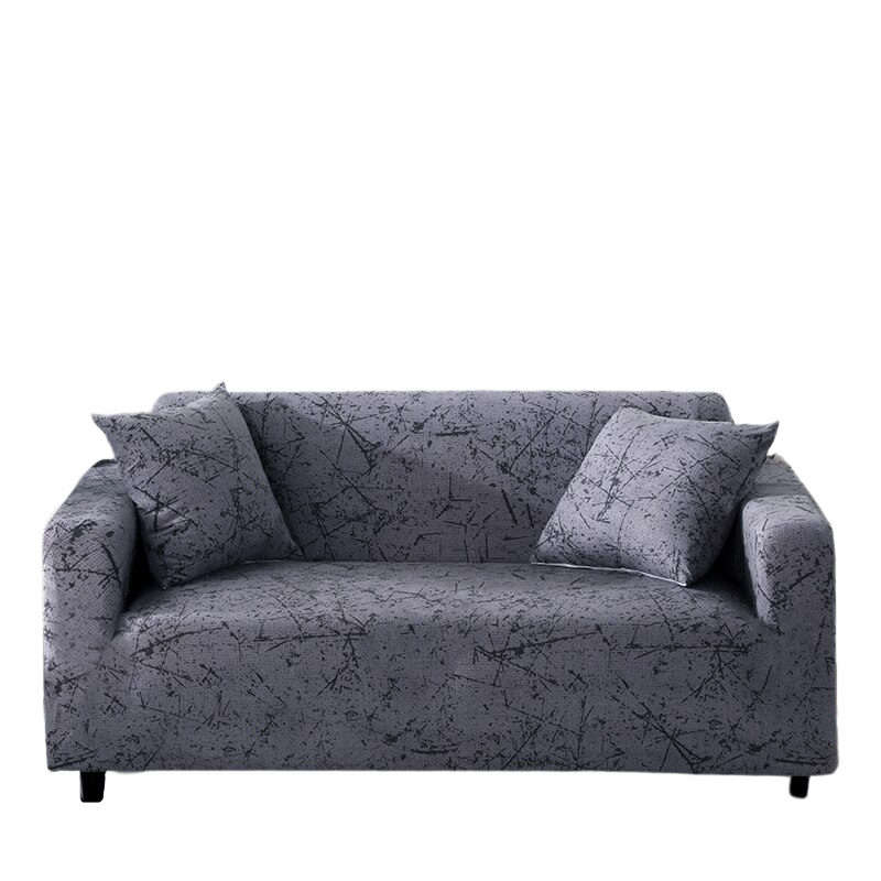 Anyhouz 4 Seater Sofa Cover Marble Gray Style and Protection For Living Room Sofa Chair Elastic Stretchable Slipcover-Slipcovers-PEROZ Accessories