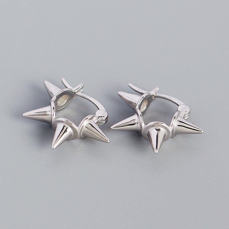 Anyco Buckle Earrings Punk Minimalist Rivets Ear Buckle Women Men Hip Hop Rock Jewelry Gold-Earrings-PEROZ Accessories