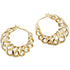 Anyco Earrings Hip Hop Punk Hollow Twisted Unique Exaggerated Hoop Piercing For Women Jewelry Gold-Earrings-PEROZ Accessories