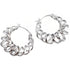 Anyco Earrings Hip Hop Punk Hollow Twisted Sterling Silver Unique Exaggerated Hoop Piercing For Women Jewelry-Earrings-PEROZ Accessories