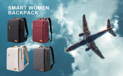 Anypack Backpack Red Multifunctional Notebook Computer Student Schoolbag Large Capacity Travel Bag for Men and Women&