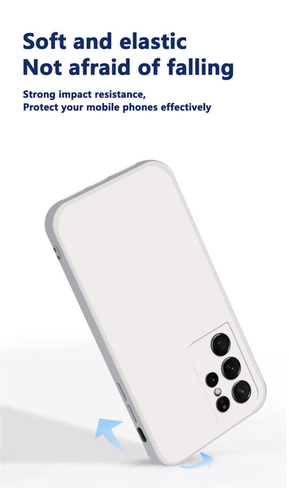 Anymob Xiaomi Phone Case White Square Candy Silicone For Redmi Note 10 10S 9S 9 Pro Max 8 7 Pro 9T Mi 11 Lite POCO X3 M3 F3 Slim Soft Cover-Mobile Phone Cases-PEROZ Accessories