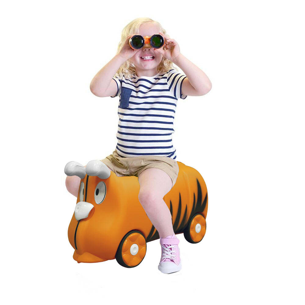 Kids/Children 18L Travel Cabin Luggage Trolley Ride On Wheel Suitcase - Orange-Home &amp; Garden &gt; Travel-PEROZ Accessories