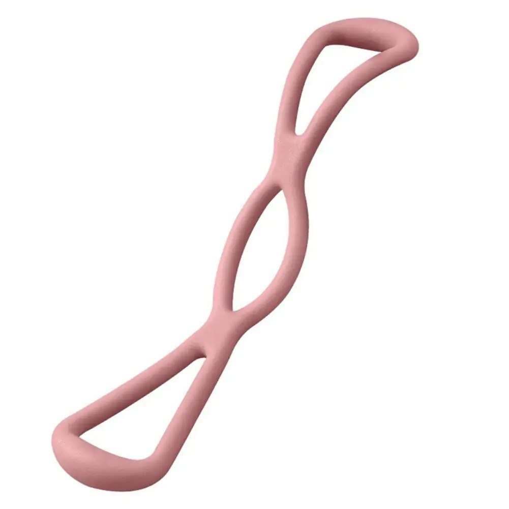 Anyfit Pink Resistance Band 8 Word Chest Expander Rubber Elastic Muscle Training Tubing Tension Sports Exercise Yoga Portable Fitness Bands-Exercise &amp; Fitness-PEROZ Accessories